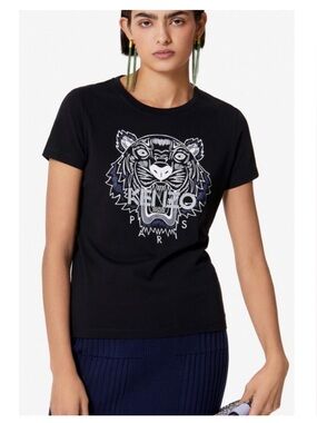 Kenzo FESTIVE TIGER CLASSIC TEE Logo Tiger T-Shirt size L